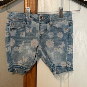 Girls Butterfly and Flower Jeans